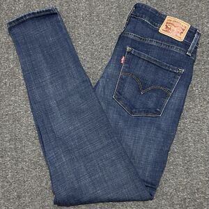 Levi's 721 Women's High Rise Skinny Stretch Jeans Blue Denim Sz 31 (30x29)